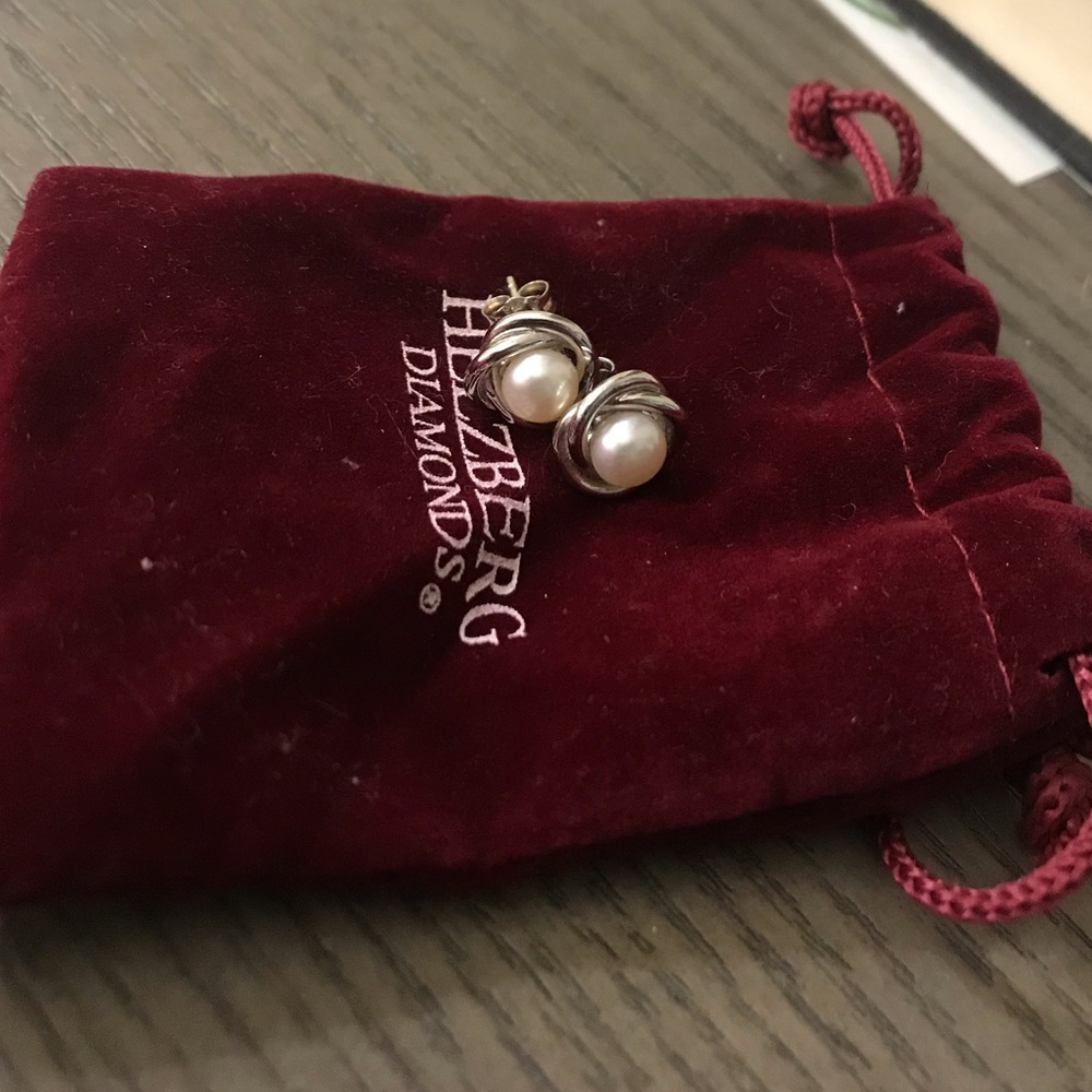 NWOT Sterling Silver Cultured Pearl Earrings
